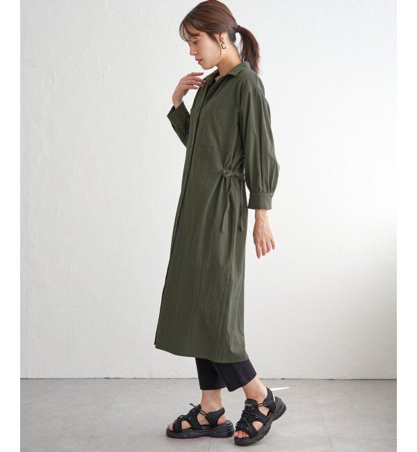 ikka「コットンスキッパーシャツワンピース」|その他|