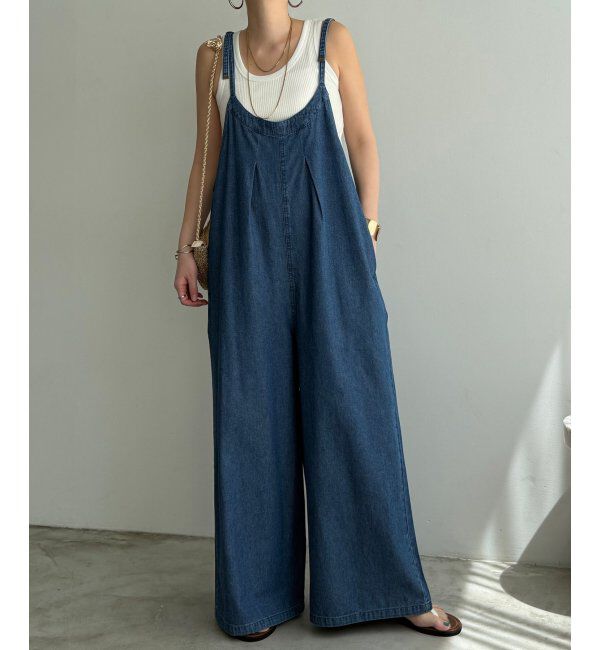 Lbc with Life「デニムサロペ」|その他|ブルー