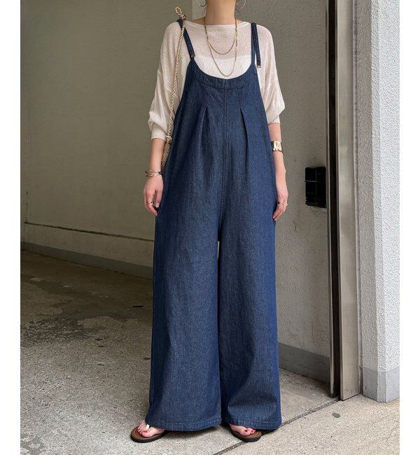 Lbc with Life「デニムサロペ」|その他|ネイビーブルー