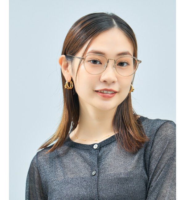  「Zoff｜UNITED ARROWS メガネ | [Casual] 伊達メガネ 度付き ユナイテッドアローズ   レンズ交換券付」|メガネ|ブラウン系その他1