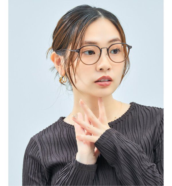  「Zoff｜UNITED ARROWS メガネ | [Casual] 伊達メガネ 度付き ユナイテッドアローズ   レンズ交換券付」|メガネ|濃ブラウン1