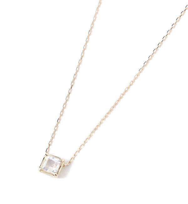 JUPITER「【シリーズ累計販売 4000点突破！】【K10】天然石ネックレス/6月誕生石/ブルームーンストーン」|ネックレス|ゴールド