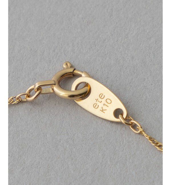 ete「[レイヤード] K10YG スクリューチェーン ブレスレット」|ブレスレット・バングル|