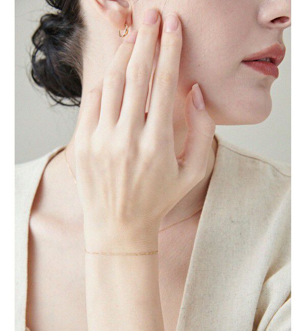 ete「[レイヤード] K10YG スクリューチェーン ブレスレット」|ブレスレット・バングル|