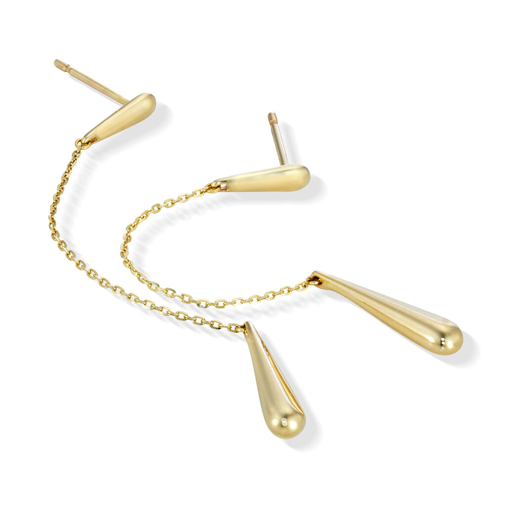 STAR JEWELRY「DROP CHAIN PIERCED EARRINGS」|ピアス|