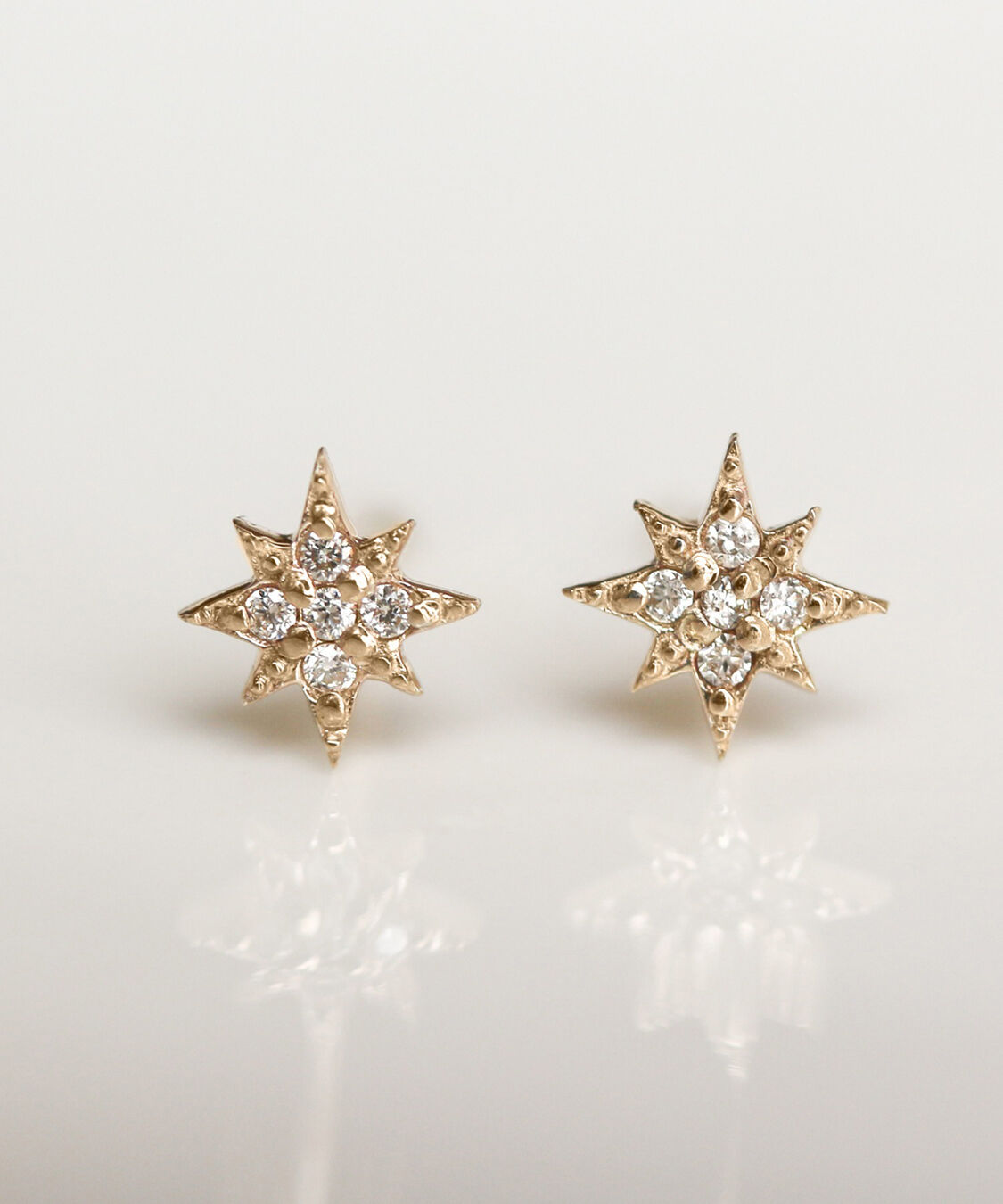  「ダイヤモンド スター ピアス | K10YG」|ピアス|K10 イエローゴールド