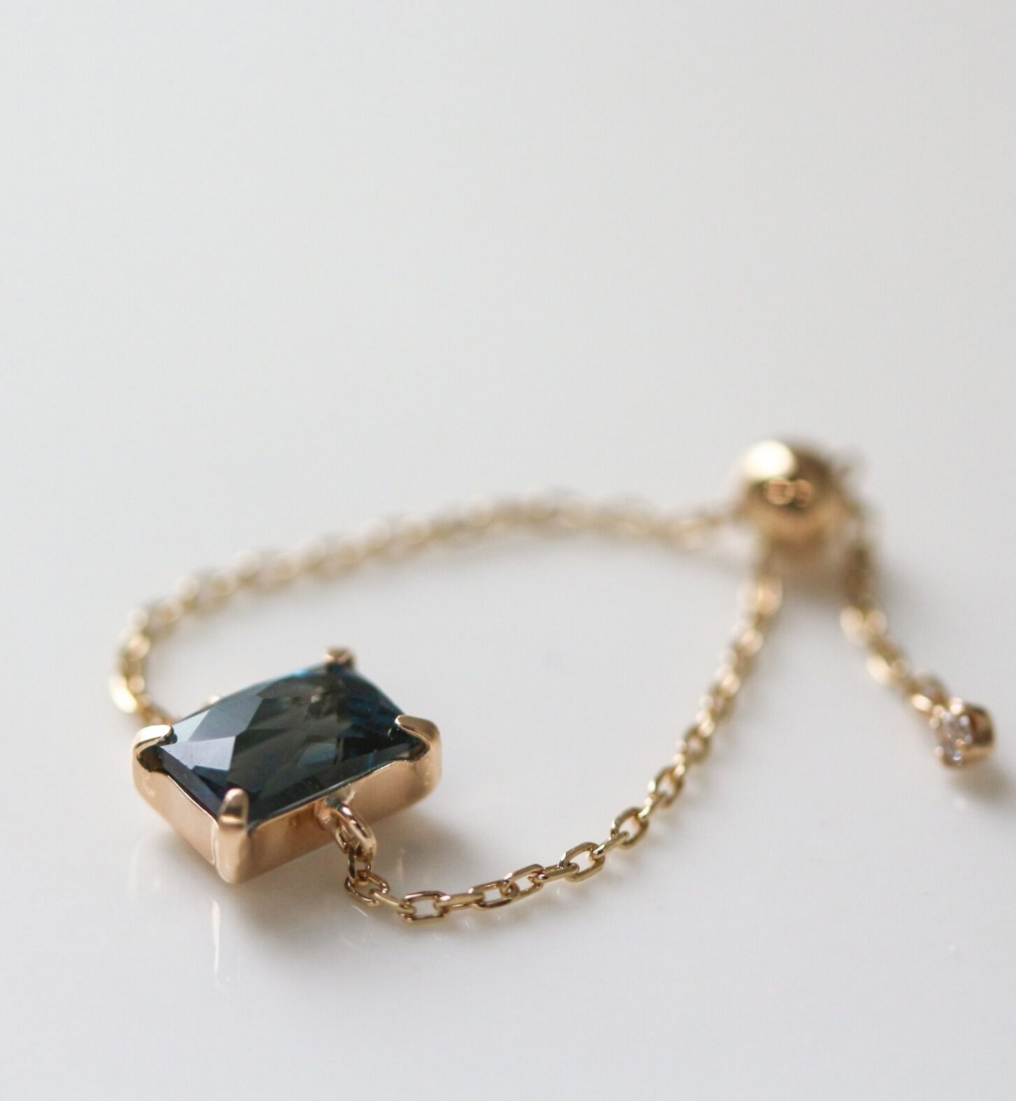  「ロンドンブルートパーズ チェーンリング | K10YG 〈Web限定〉」|リング|