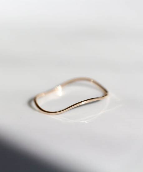  「ゴールド スキニー リング | K10YG」|リング|