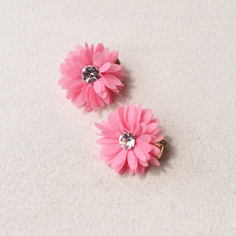 BACKYARD FAMILY「ヘアクリップ キッズ 2個セット 通販 ヘア クリップ 68012302 マーガレットミニクリップ」|その他|ピンク2