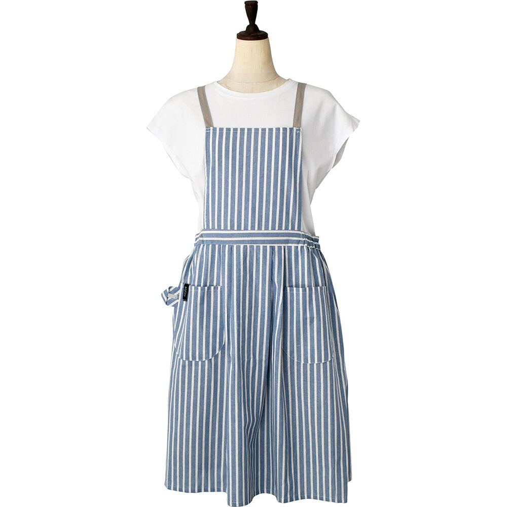 BACKYARD FAMILY「ギャザー エプロン レディース 通販 ギャザーエプロン 前掛け 前掛 おしゃれエプロン 薄い 軽い」|その他|ブルー1