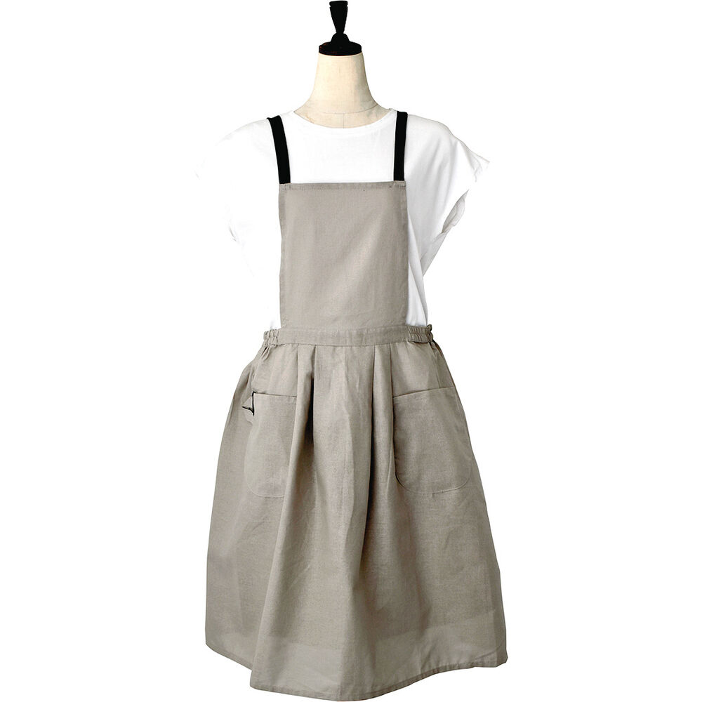 BACKYARD FAMILY「ギャザー エプロン レディース 通販 ギャザーエプロン 前掛け 前掛 おしゃれエプロン 薄い 軽い」|その他|ベージュ2