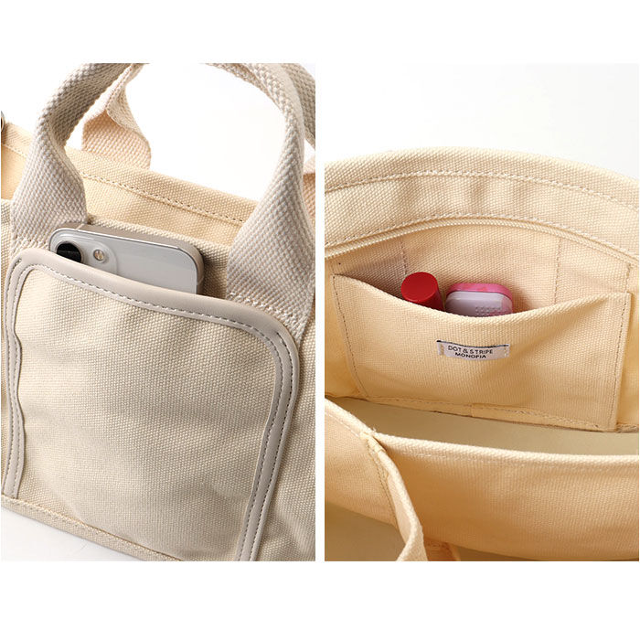 BACKYARD FAMILY「dot&stripe トートバッグ ミニ 通販 トートバック トート 手提げ ミニトート」|トートバッグ|