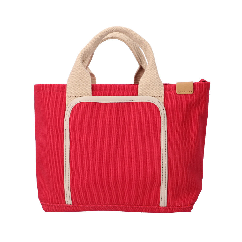 BACKYARD FAMILY「dot&stripe トートバッグ ミニ 通販 トートバック トート 手提げ ミニトート」|トートバッグ|レッド1