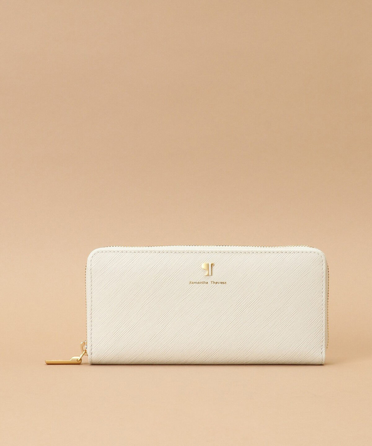 Samantha Thavasa「Pomme d'espoir ポムディスポワール バイカラーラウンドジップ長財布」|財布|オフホワイト