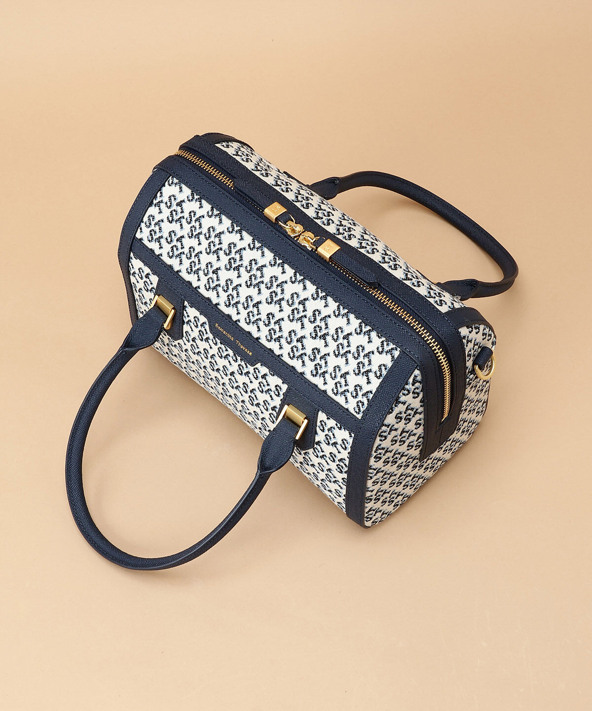 Samantha Thavasa「ST Jacquard シルエット ボストンバッグ」|ボストンバッグ|