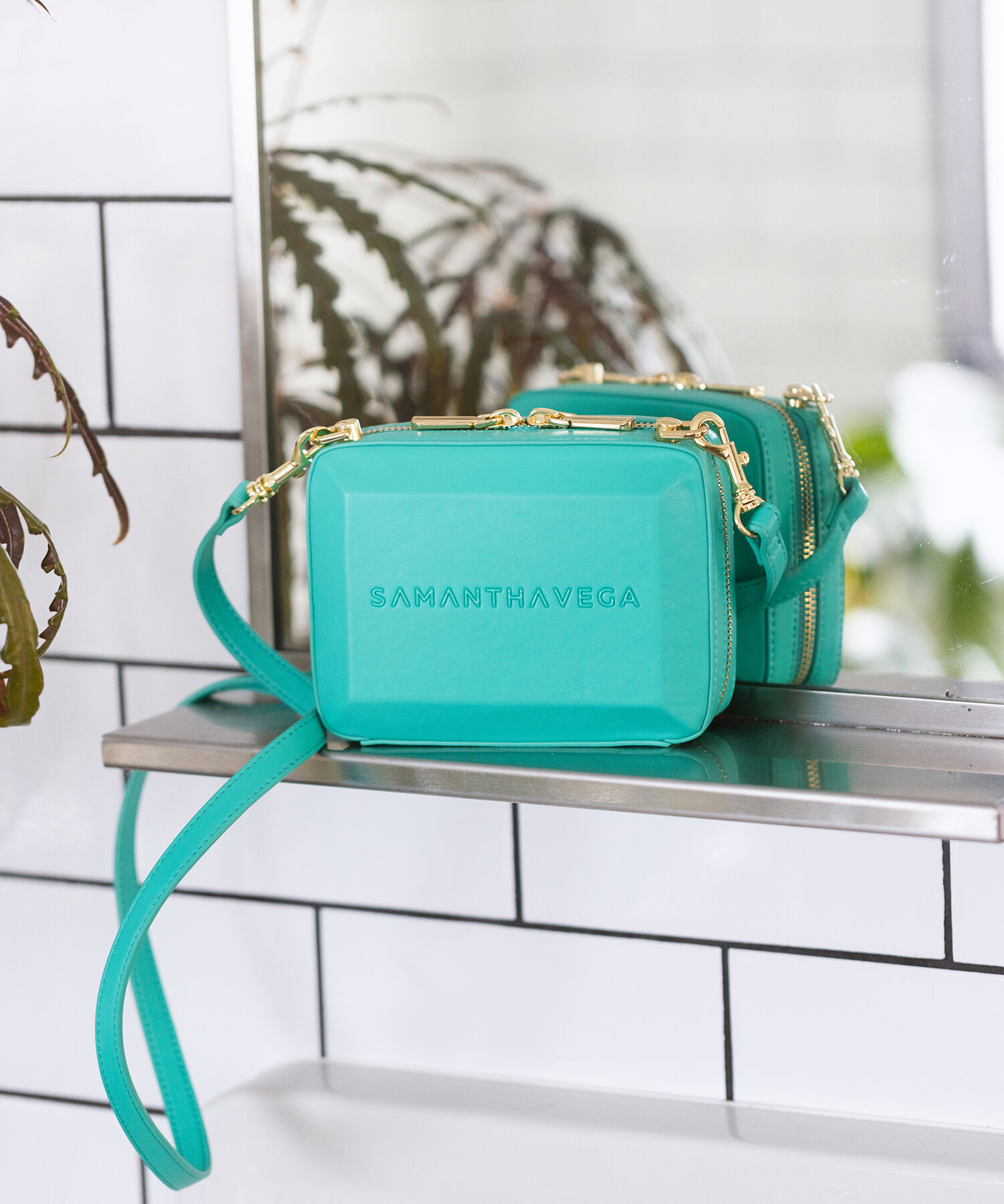 Samantha Vega「ナノスクエアストーンショルダーバッグ」|ショルダー・メッセンジャー|