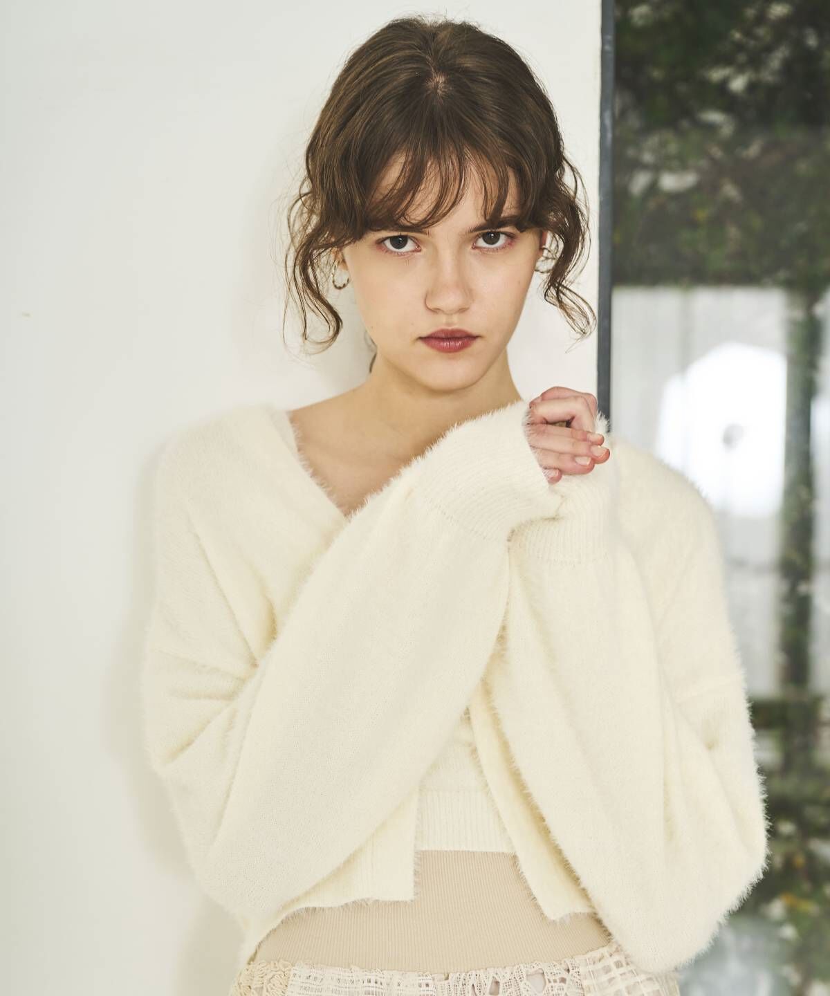 アンドクチュール「シャギーボレロアンサンブルニット」|カーディガン|