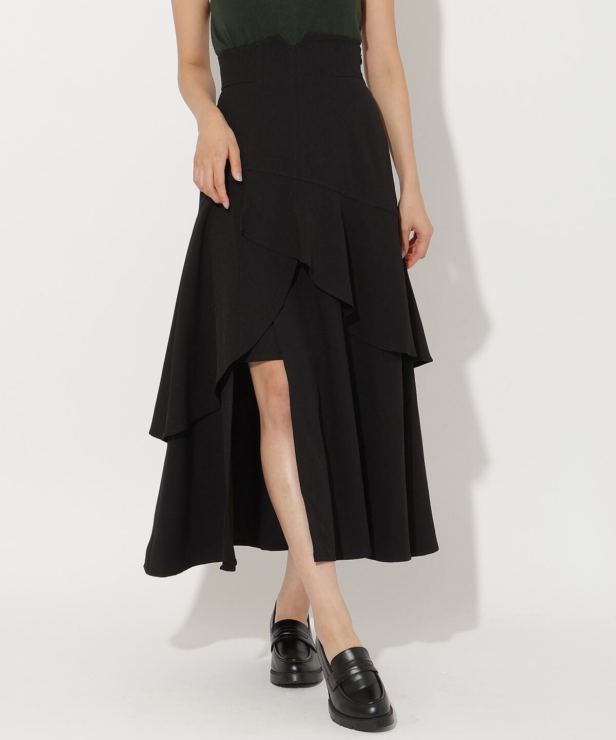 アンドクチュール「インナーミニティアードスカート」|フレア|