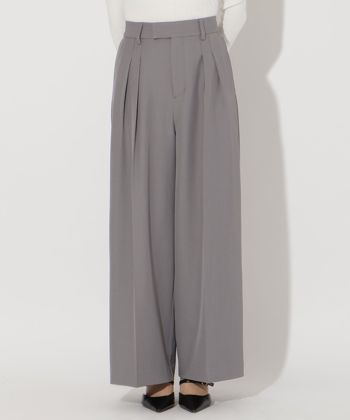 アンドクチュール「タックワイドパンツ」|その他|