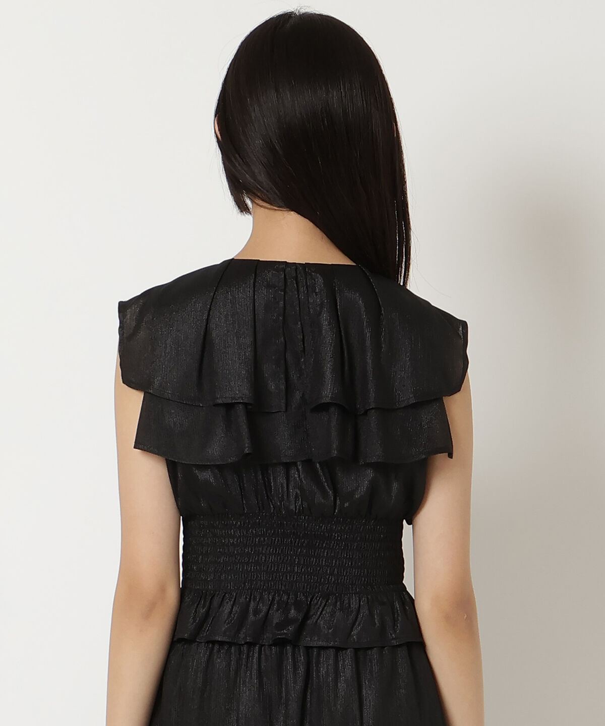 REDYAZEL「シャイニー楊柳フリルブラウス」|シャツ・ブラウス|