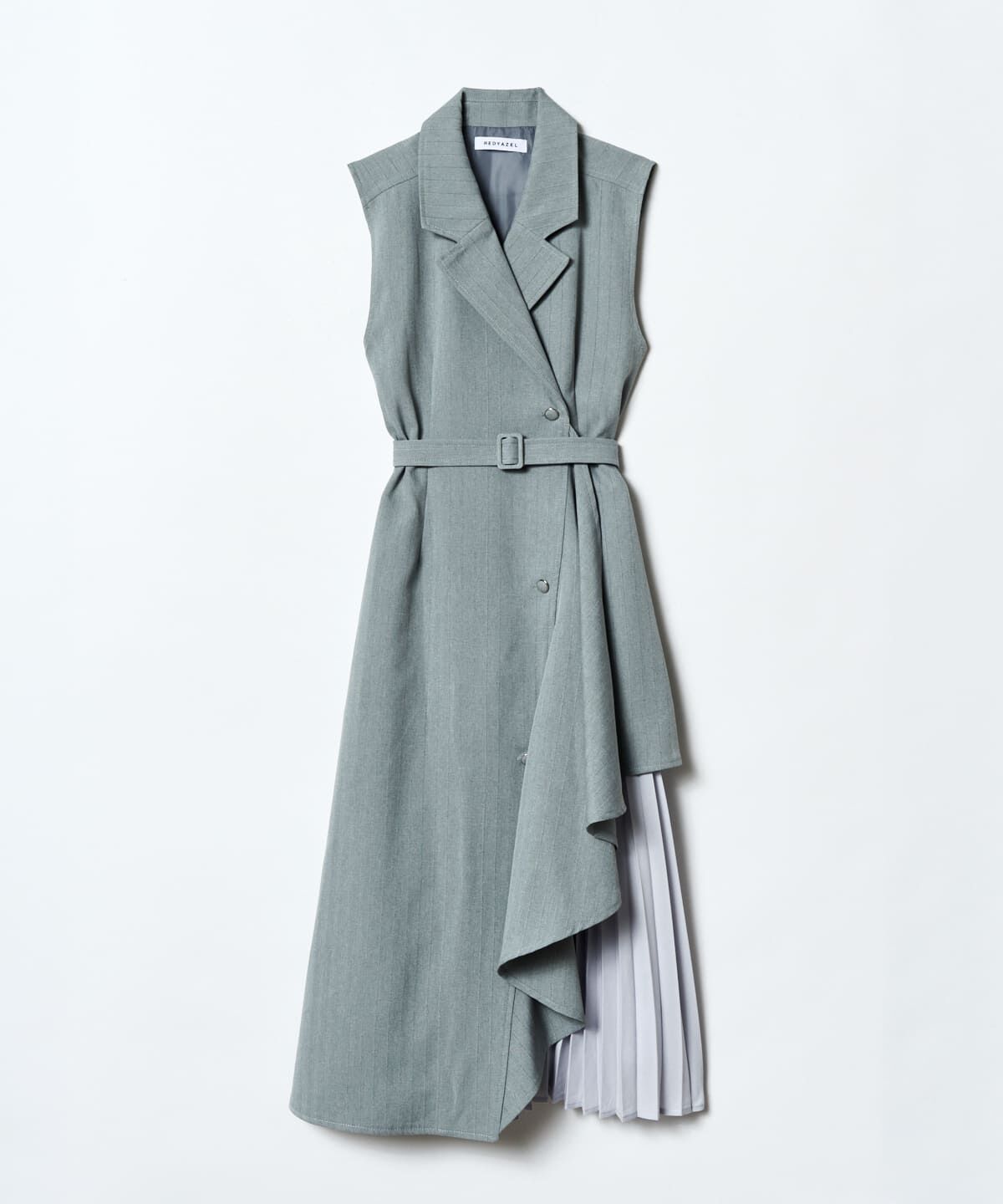 REDYAZEL「ノースリーブサイドプリーツワンピース」|ワンピース|