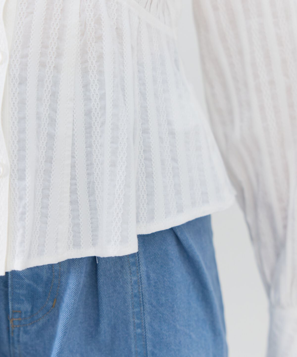 REDYAZEL「フレアペプラムシャツ」|シャツ・ブラウス|