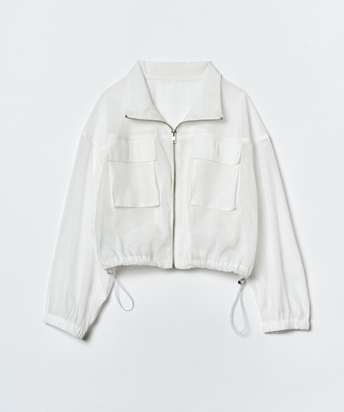 REDYAZEL「フロントポケットシアージャケット」|ノーカラージャケット|