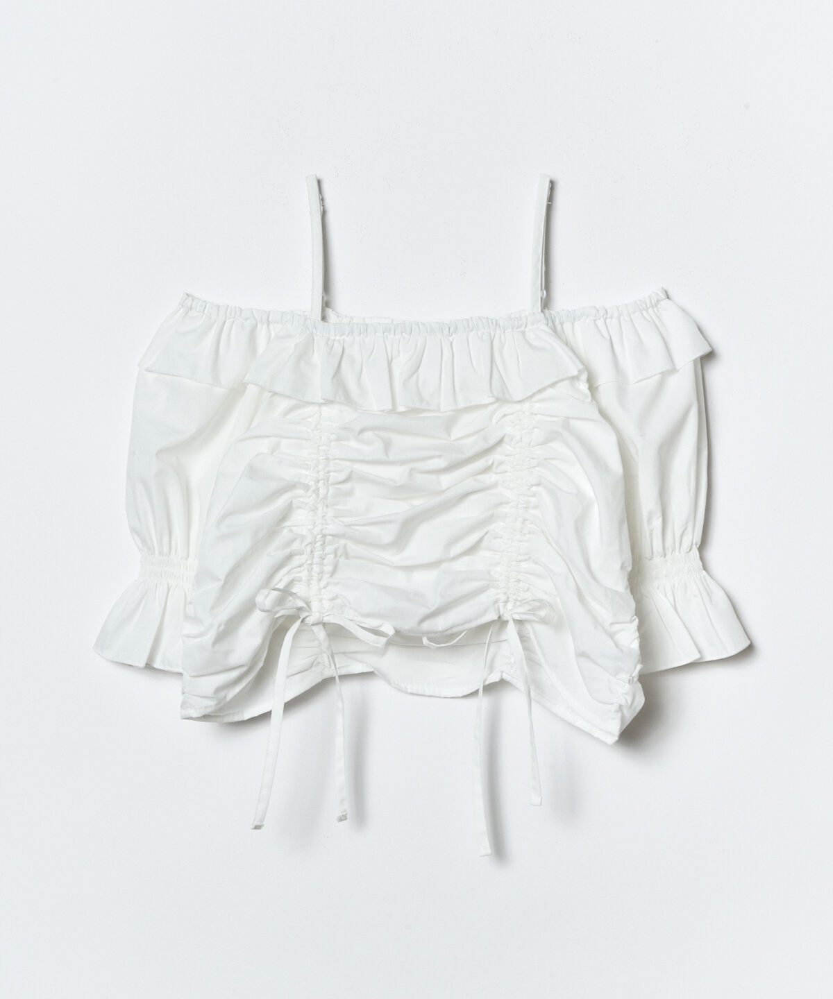 REDYAZEL「ドロストフリルオフショルブラウス」|シャツ・ブラウス|