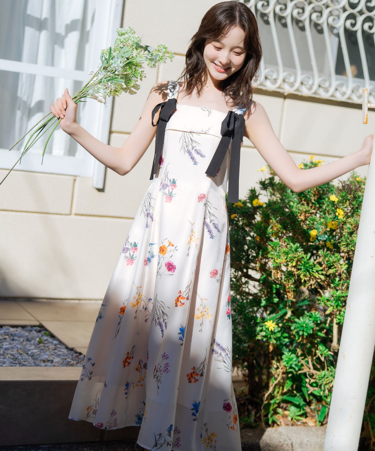 WILLSELECTION「ボタニカルフラワーシアーワンピース」|ワンピース|