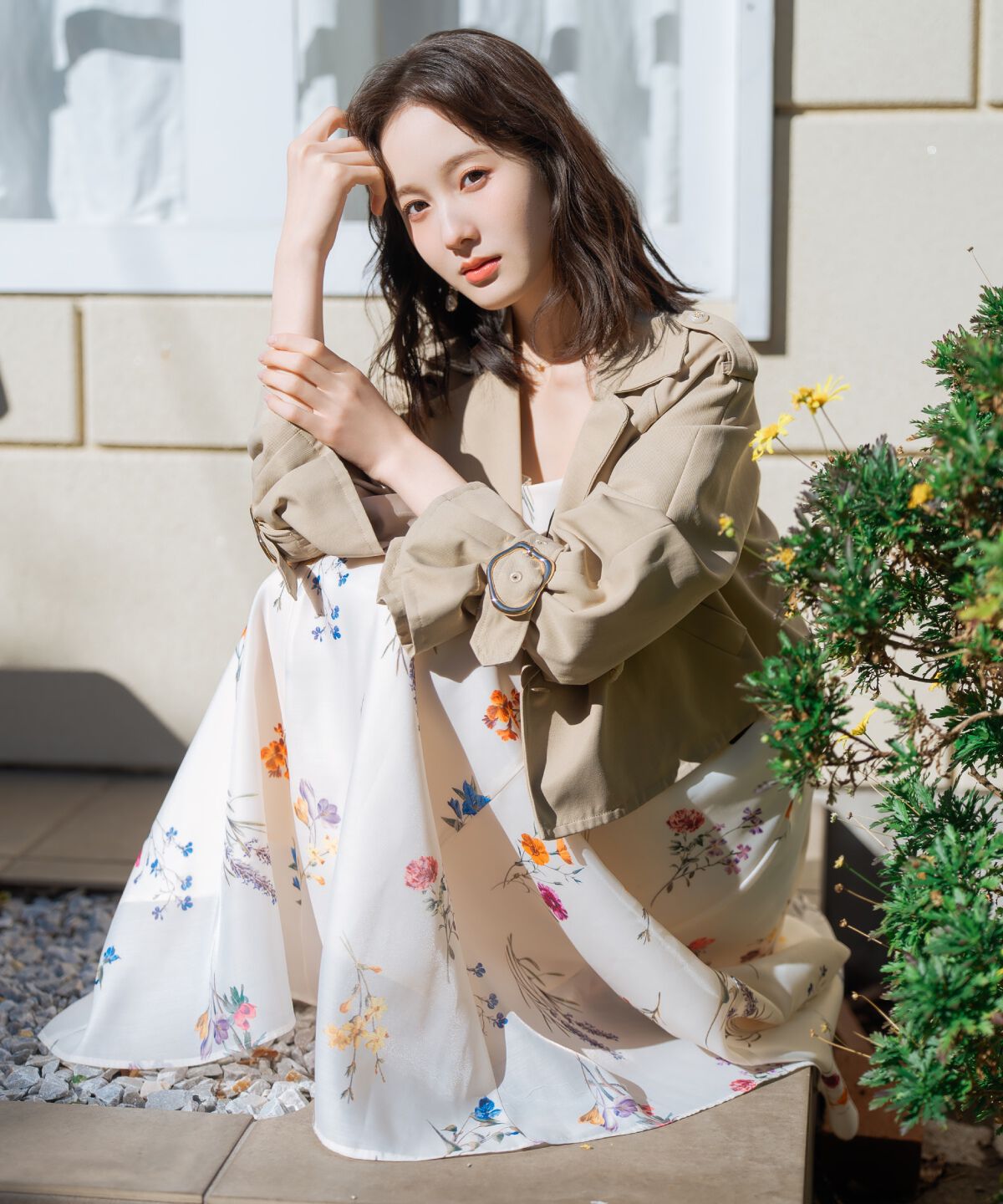 WILLSELECTION「ボタニカルフラワーシアーワンピース」|ワンピース|