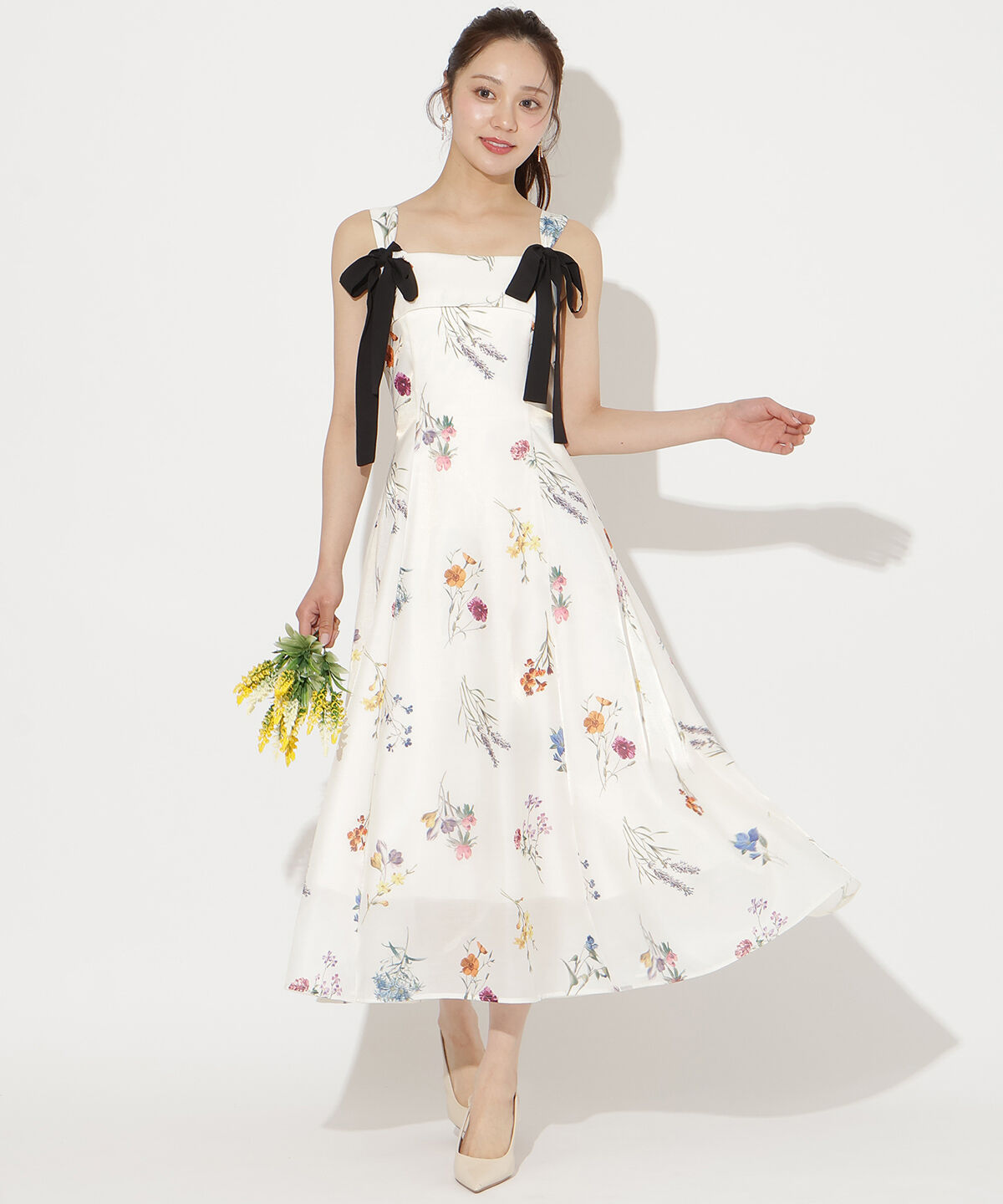 WILLSELECTION「ボタニカルフラワーシアーワンピース」|ワンピース|