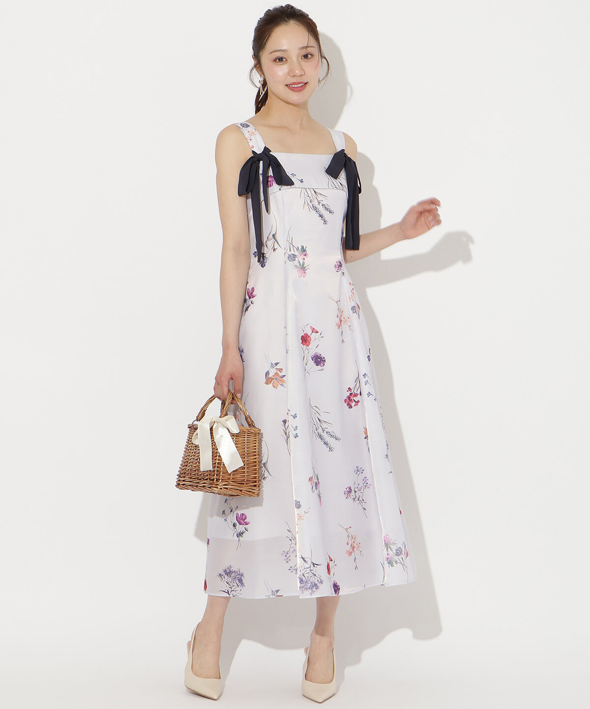 WILLSELECTION「ボタニカルフラワーシアーワンピース」|ワンピース|ﾊﾟｰﾌﾟﾙ系花柄