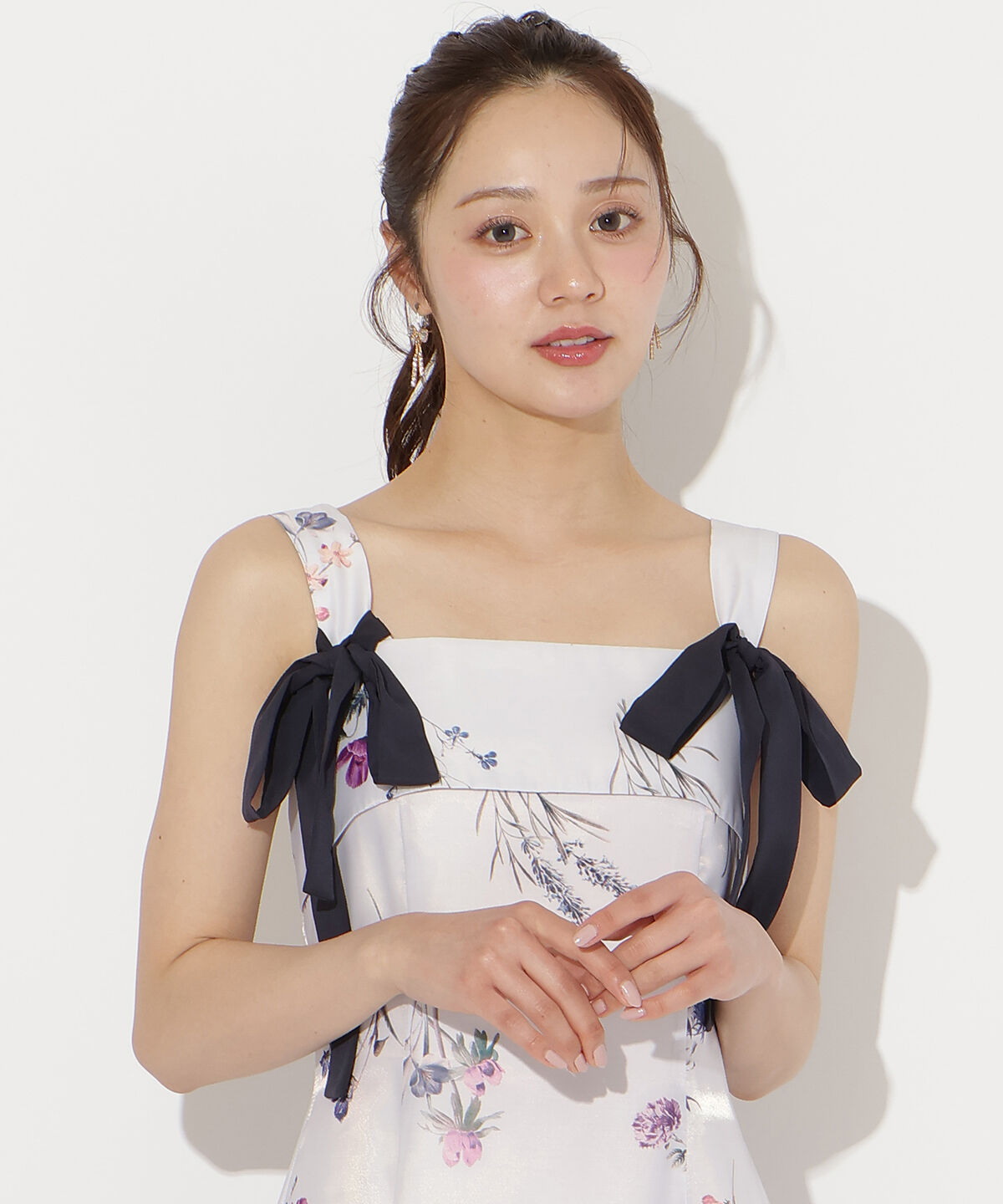 WILLSELECTION「ボタニカルフラワーシアーワンピース」|ワンピース|