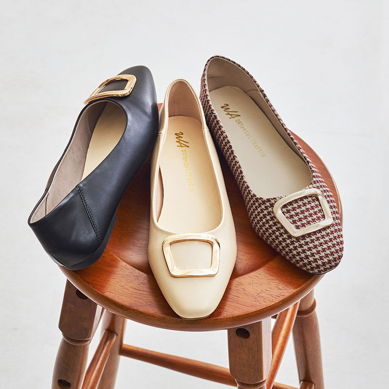 WA Oriental TRaffic「●2026春夏新作●ゴールドモチーフフラットパンプス/62109」|パンプス|