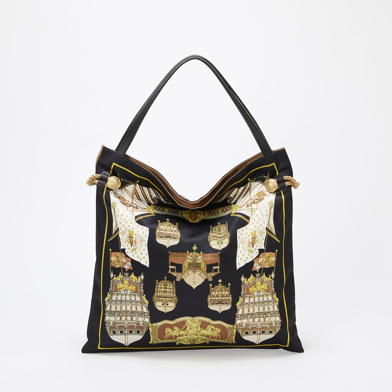 TOPKAPI BREATH「【TREASURE TOPKAPI】マイルドサテン スカーフ柄 トートバッグ」|トートバッグ|