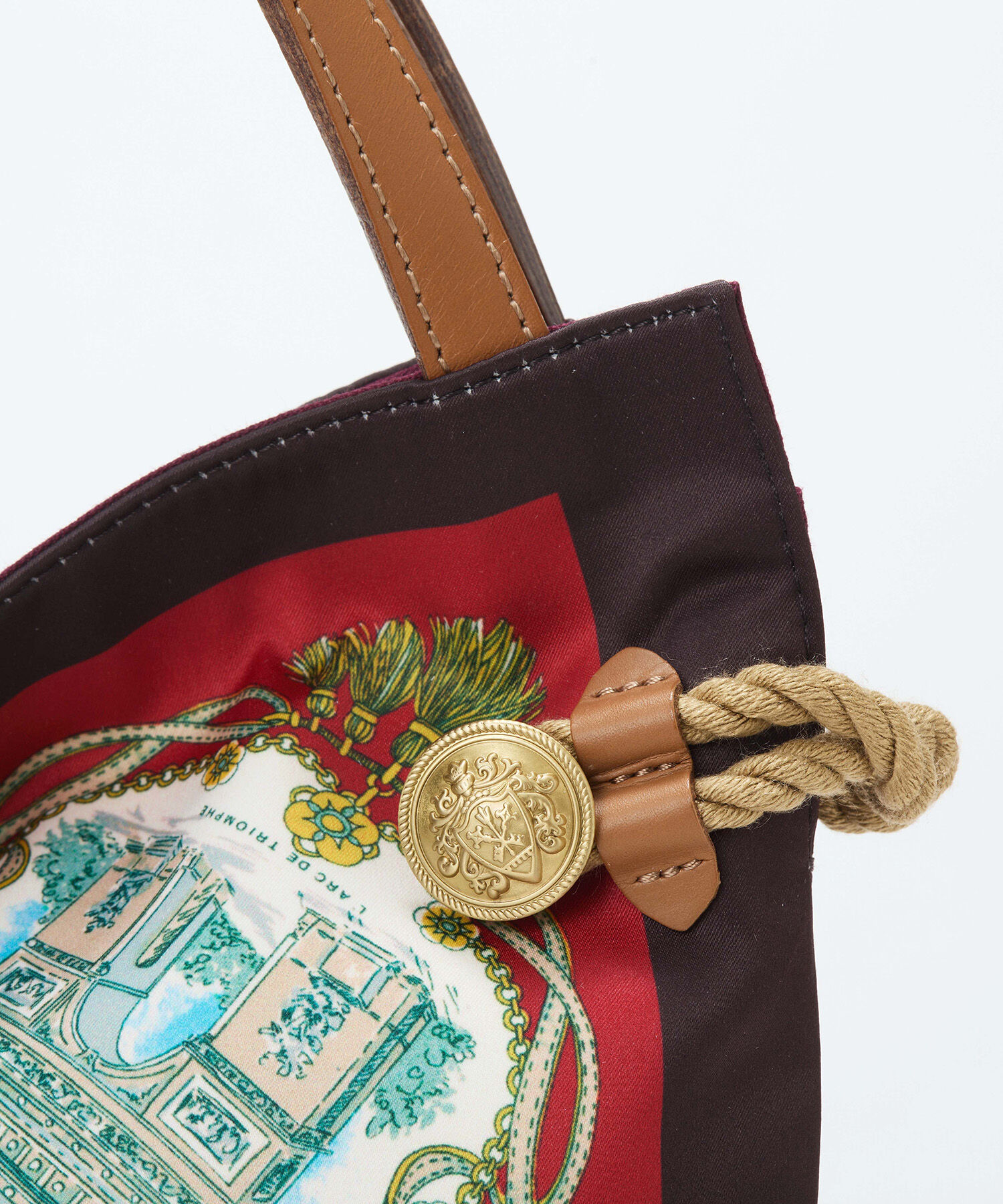 TOPKAPI BREATH「【TREASURE TOPKAPI】マイルドサテン スカーフ柄 トートバッグ」|トートバッグ|