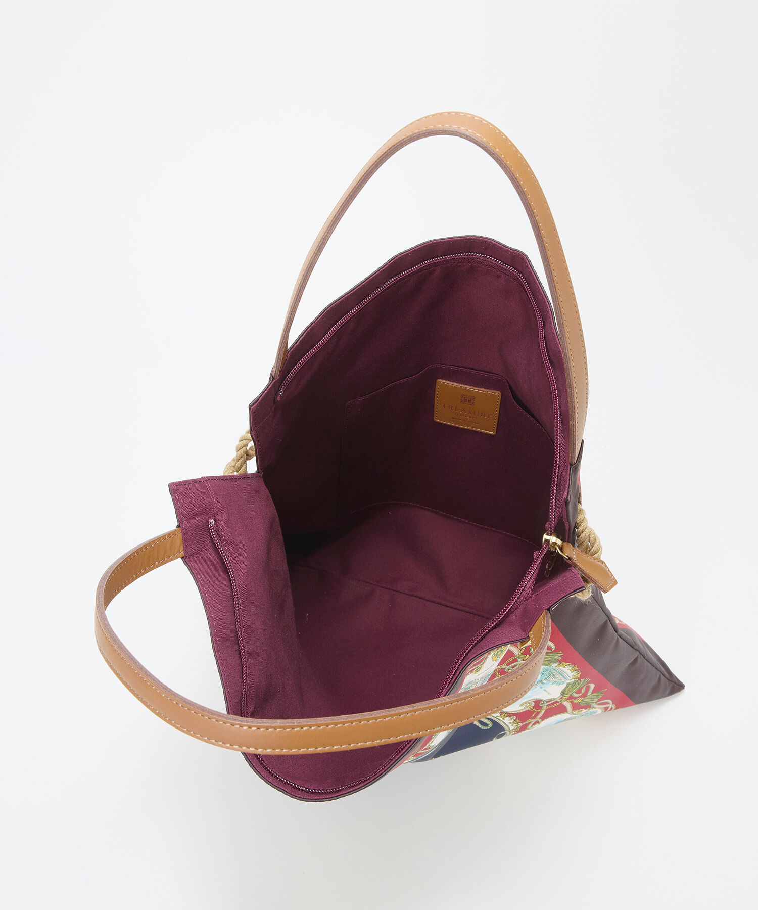 TOPKAPI BREATH「【TREASURE TOPKAPI】マイルドサテン スカーフ柄 トートバッグ」|トートバッグ|