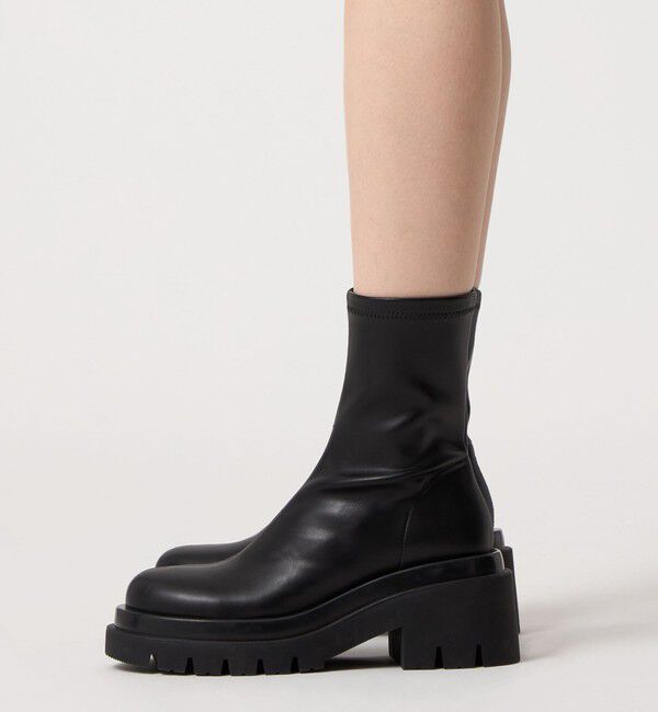 SY UNITED ARROWS「＜SY＞ タンクソールスト ショートブーツ75&uarr;」|ショートブーツ|