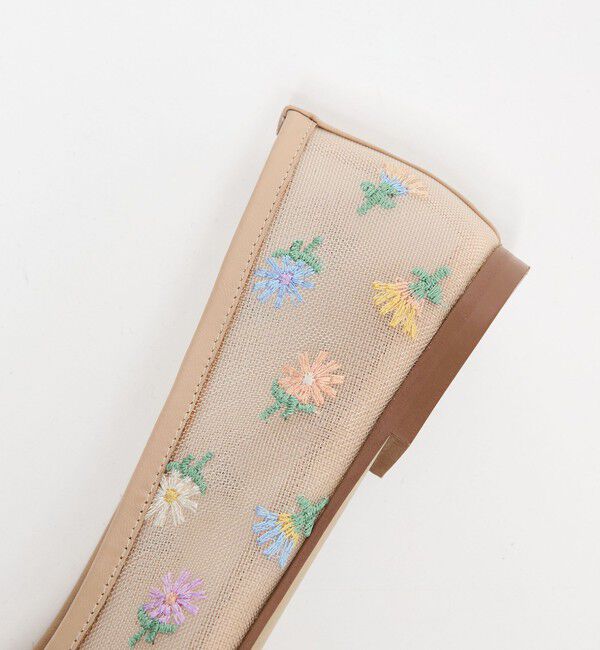 ODETTE E ODILE「フラワーチュール フラット10&uarr;」|パンプス|