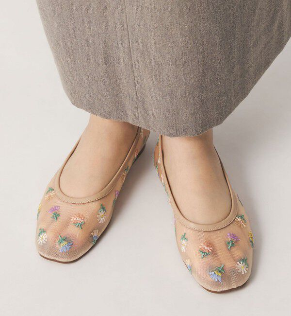 ODETTE E ODILE「フラワーチュール フラット10&uarr;」|パンプス|