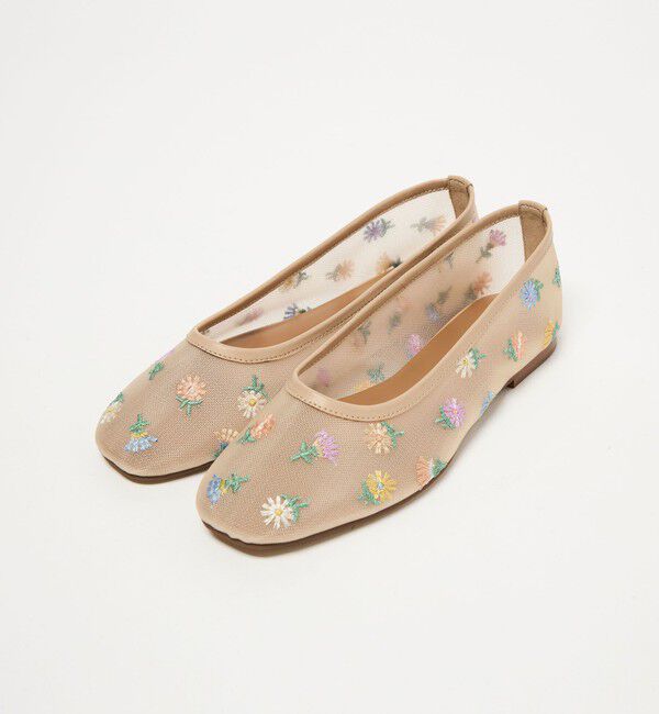 ODETTE E ODILE「フラワーチュール フラット10&uarr;」|パンプス|