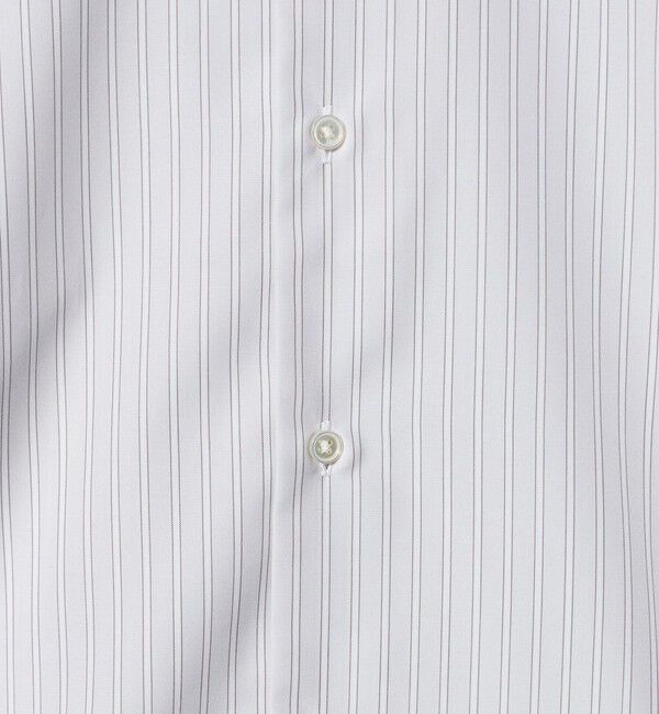 UNITED ARROWS「イージーケア AG ダブルストライプ セミワイドカラー クレリックシャツ ー抗菌防臭ー」|シャツ・ブラウス|