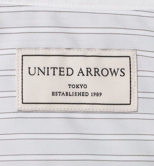 UNITED ARROWS「イージーケア AG ダブルストライプ セミワイドカラー クレリックシャツ ー抗菌防臭ー」|シャツ・ブラウス|