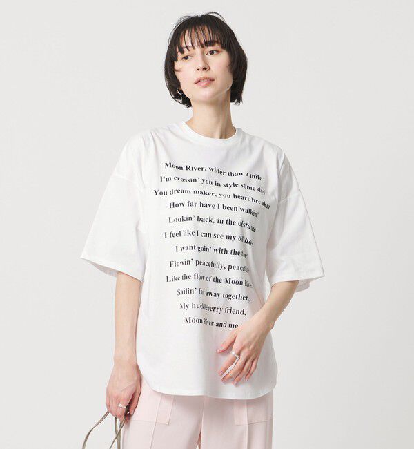UNITED ARROWS「＜SACRA＞メッセージ Tシャツ」|Tシャツ・カットソー|WHITE