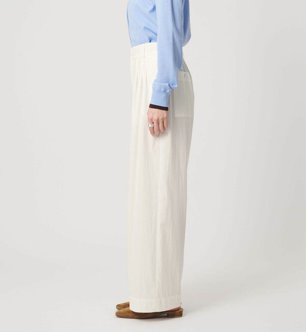 UNITED ARROWS「ツイル ダブルタック イージーパンツ OFF WHITE」|チノ|