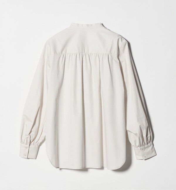 UNITED ARROWS「サテン エンブロイダリーフラワー シャツ ブラウス」|シャツ・ブラウス|