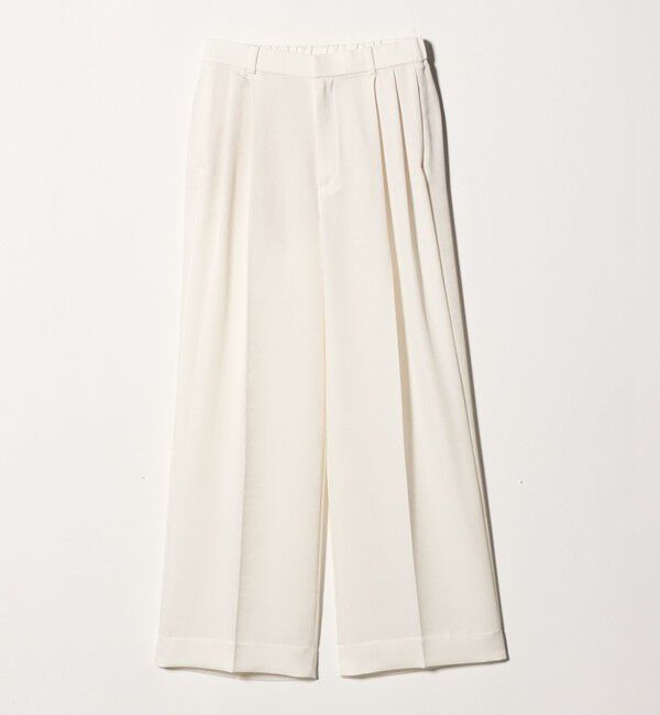 UNITED ARROWS「バンダナ 2タック ワイドパンツ ‐ウォッシャブル‐」|チノ|OFF WHITE