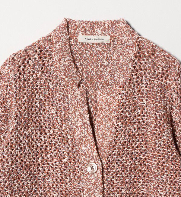 AEWEN MATOPH「＜AEWEN MATOPH＞ミックスヤーン ショートスリーブ カーディガン」|カーディガン|