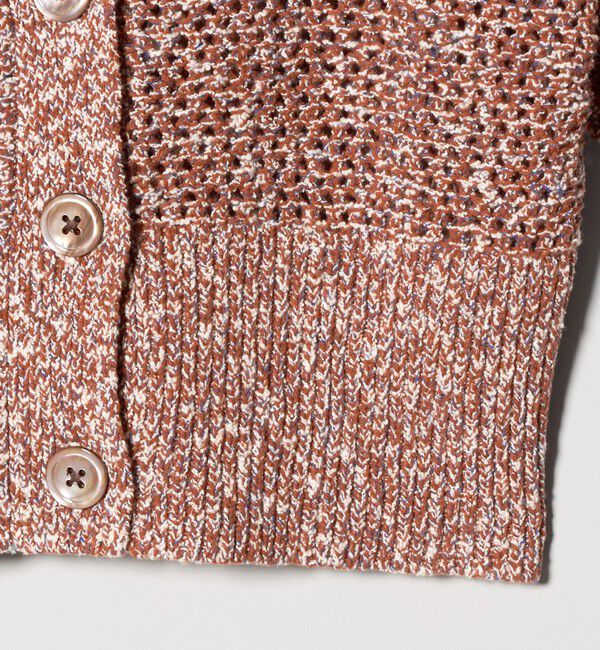 AEWEN MATOPH「＜AEWEN MATOPH＞ミックスヤーン ショートスリーブ カーディガン」|カーディガン|