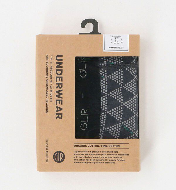 UNITED ARROWS green label relaxing「FINE/OGC 刺し子風 ボクサーパンツ」|インナー|